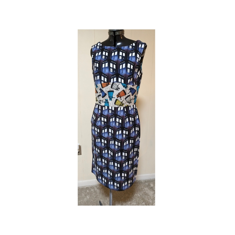 Custom made Dr. Who dress size 2 TARDIS Daleks